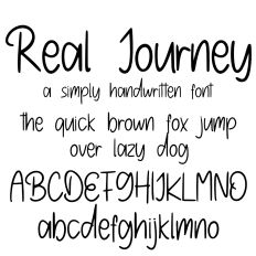 Real Journey Font