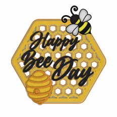 Cake Topper Happy Bee Day