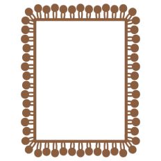Rectangle  Pom Pom Frame
