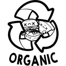 cute organic recycle lineart