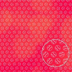 Red Baseball Background Pattern