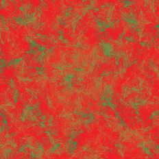 green brush strokes on red background