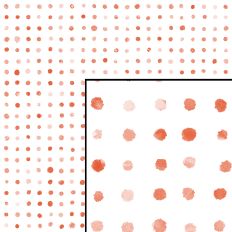 Red White Watercolor Dot Seamless Pattern
