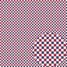 CHECKERBOARD RED WHITE BLUE CLASSIC PATTERN