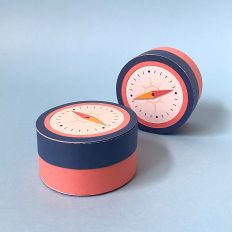 Red Compass Shaped Box