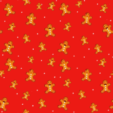 Christmas Gingerbread - Red