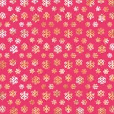 Red and Gold Foiled Snowflake Background