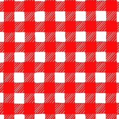 Red on White Buffalo Plaid Repeating Pattern