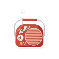 Vintage Red Radio
