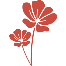 red spring flowers