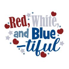 Red White and Blue-tiful Layered Cut Design
