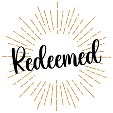 Redeemed Word Art Decal | Christian Iron-On SVG | Inspirational T-Shirt Design
