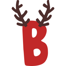 Reindeer B Monogram