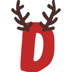 Reindeer D Monogram