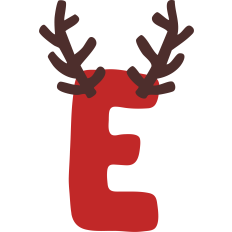 Reindeer E Monogram