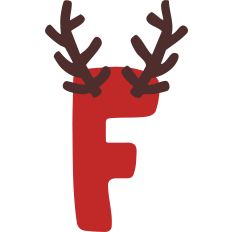 Reindeer F Monogram