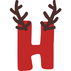Reindeer H Monogram