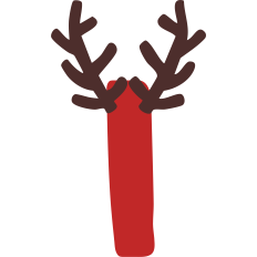 Reindeer I Monogram