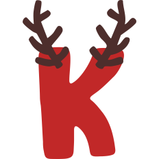 Reindeer K Monogram