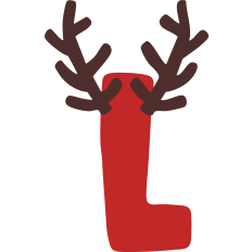 Reindeer L Monogram
