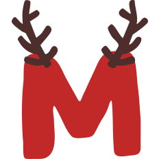 Reindeer M Monogram