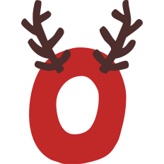 Reindeer O Monogram