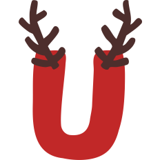 Reindeer U Monogram