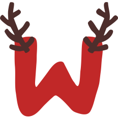 Reindeer W Monogram