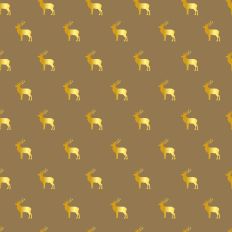 Sparkle Christmas—Gold Reindeer - Kraft