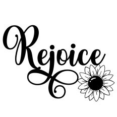 Rejoice Sunflower Word