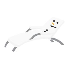 Relaxing Snowman