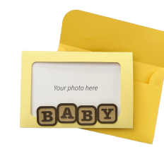 Baby Blocks Photo Card with Envelope