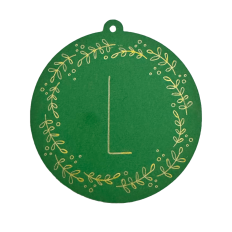 Winter Floral Sketched Gift Tag or Ornament