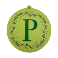 Winter Floral Gift Tag with Sketched Design