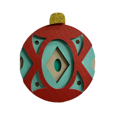 Diamond Center Layered Paper Ornament