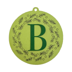 Pine Wreath Sketched Gift Tag