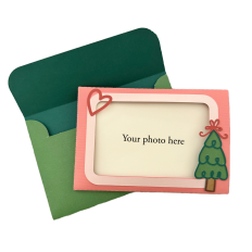 Christmas Tree Photo Card with Envelope