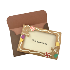 Gingerbread Photo Card with Envelope
