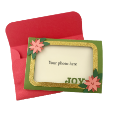 Joy Photo Card with Envelope, Christmas Card