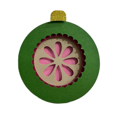 Flower Center Layered Paper Ornament
