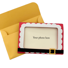 Santa Photo Card with Envelope, Christmas Card