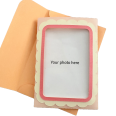 Scalloped Photo Frame Card with Envelope