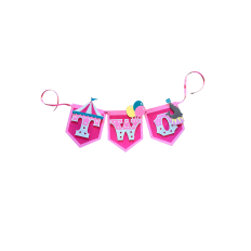 Happy Second Birthday Highchair Banner - Carnival