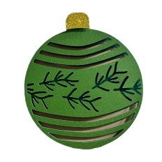 Pine Layered Paper Ornament