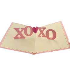 Hugs and Kisses Pop Up Layered Card