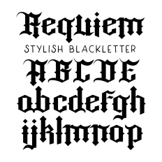 Requiem Blackletter Font