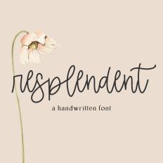 Resplendent Script Font