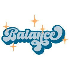 Balance - Retro Style Word of The Year