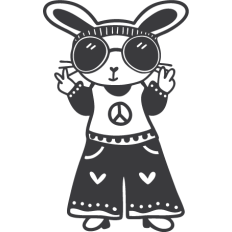 Bunny in Bell Bottoms