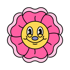Flower SVG | Retro SVG | Spring SVG | Cartoon SVG